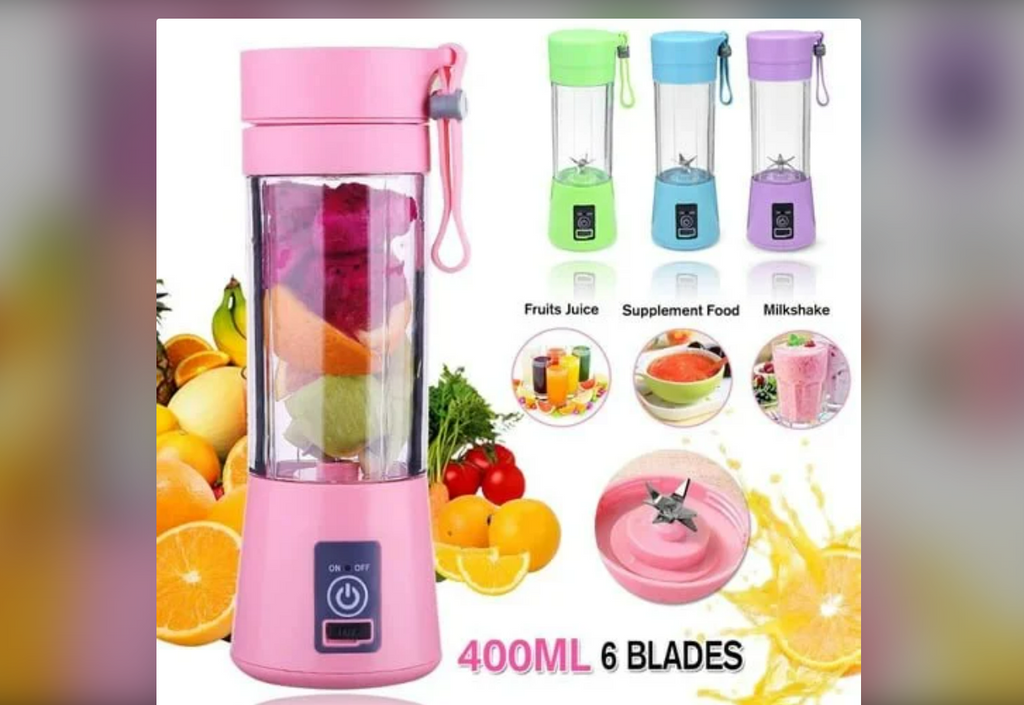 Portable USB Juicer (6 Blades, 1L)