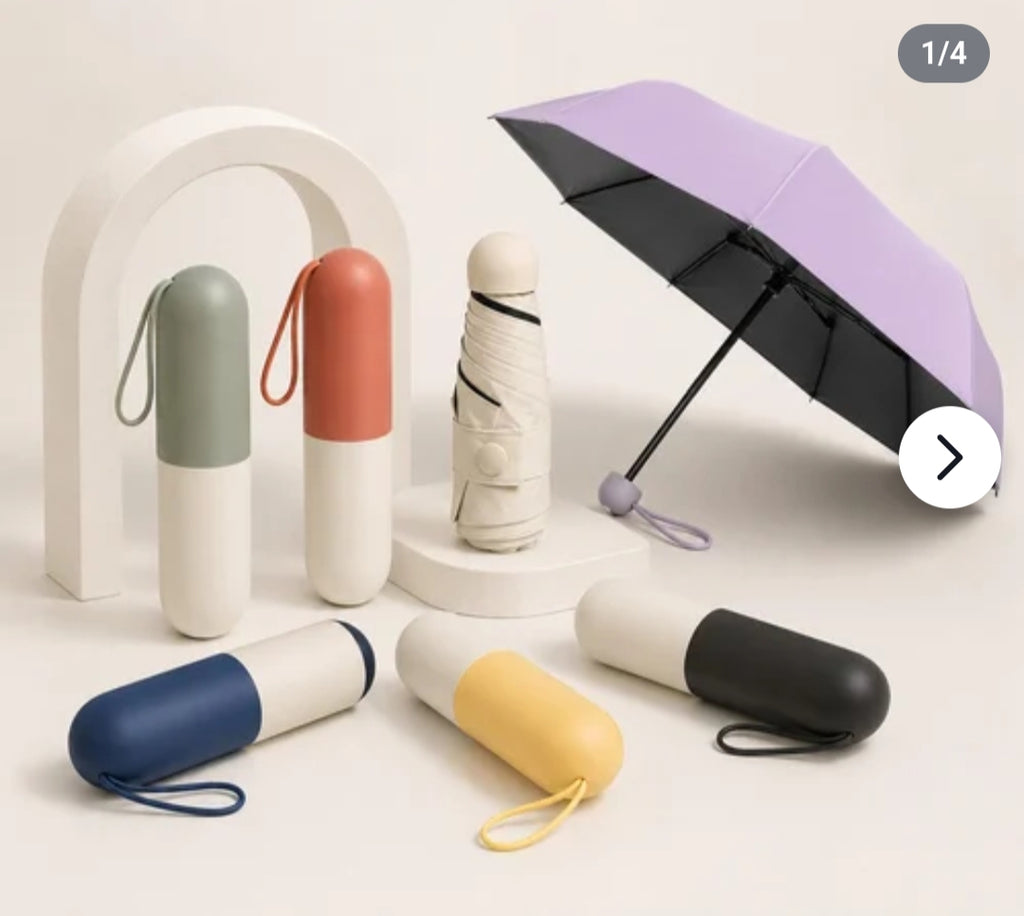 Stylish Folding Plastic Wine Bottle Umbrella