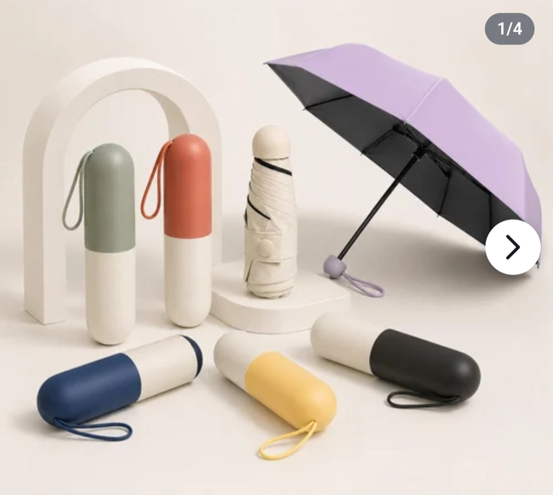 Stylish Folding Plastic Wine Bottle Umbrella